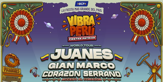 Juanes y Gian Marco llegan a la Ciudad Festival de Vibra Perú