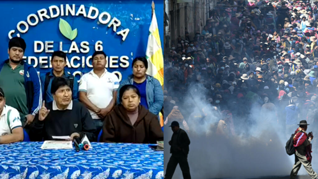 Evo Morales anunció pausa de bloqueos de rutas tras más de 50 días de protestas