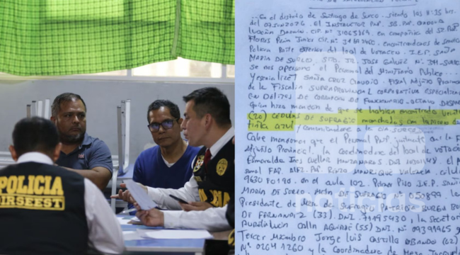 Elecciones 2026: esto dicen las actas de intervención policial por presunta alteración de cédulas