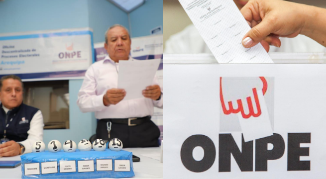 Elecciones municipales 2026: ONPE sortea ubicación de partidos y movimientos en cédula de sufragio
