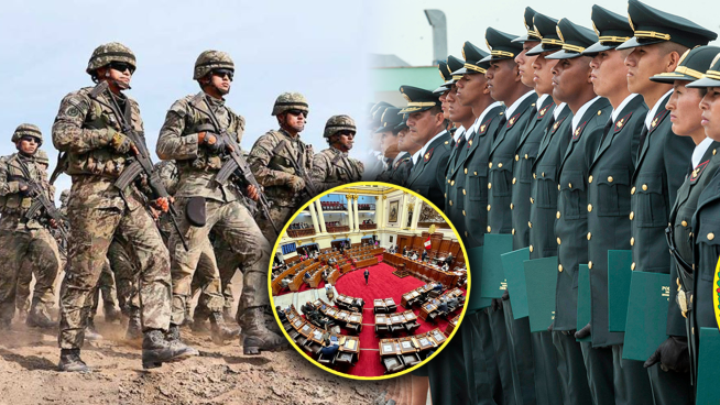 Congreso aprueba que policías y militares sean juzgados en fueros internos y no en justicia ordinaria