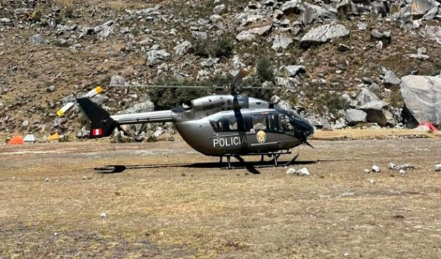 MININTER envía helicóptero a Áncash para atender emergencia por avalancha en nevado Tocllaraju