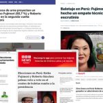 Así informó la prensa internacional los primeros resultados de la segunda vuelta en Perú | FOTOS