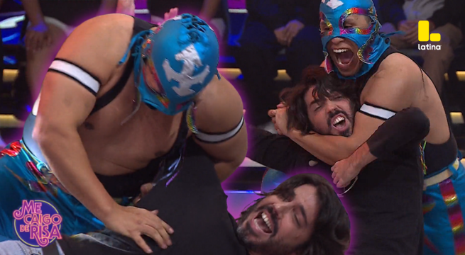Me Caigo de Risa: ¡De dorado a morado! Cava dejó viendo estrellas a Manuel Gold en brutal reto de lucha libre