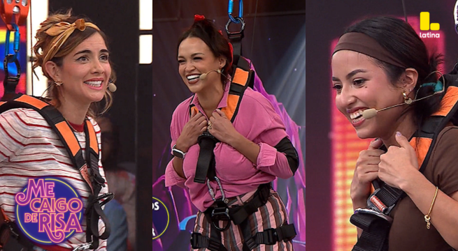 Me Caigo De Risa: ¡Korina Rivadeneira, Lita Pezo y Angie Arizaga terminaron por los aires!