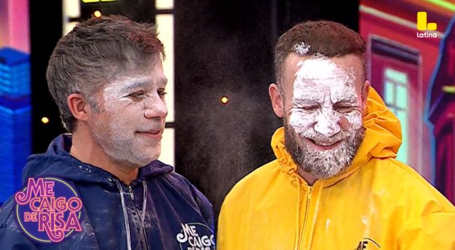 Me Caigo De Risa: ¡Rodrigo Sánchez Patiño terminó cubierto de harina tras una divertida guerra con Renzo Schuller!