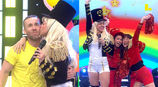 ¡Paloma Fiuza conquista como Xuxa en Me Caigo De Risa y sorprende a Rodrigo Sánchez Patiño con un beso!