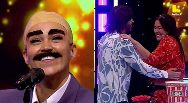 ¡Angie Arizaga sorprende al transformarse en Óscar D'León y conquista el escenario de Me Caigo De Risa!