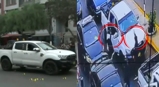 Trujillo: delincuentes disparan más de 20 veces contra camioneta en medio del tráfico