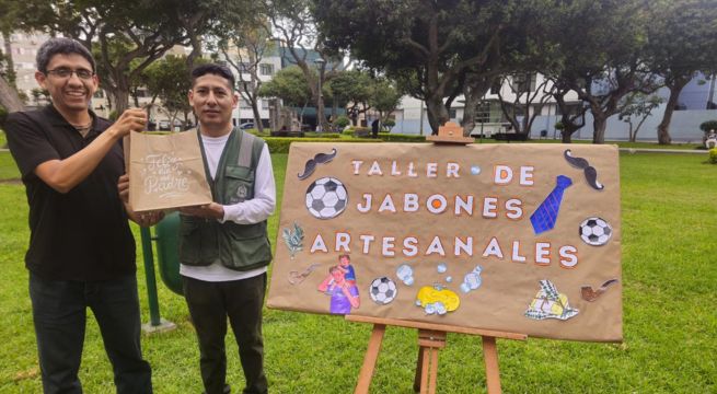 Día del Padre: decenas de familias participaron en talleres gratuitos de jabones artesanales, robótica y preparación de pisco