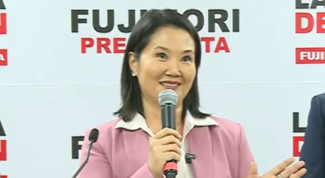 Keiko Fujimori agradece respaldo ciudadano y rechaza denuncias "sin pruebas" en la recta final del conteo