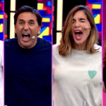 Me Caigo de Risa: ¡Se les pusieron los pelos de punta! Manuel Gold, César Ritter, Korina Rivadeneira y Alicia Mercado recibieron una leve descarga electrica
