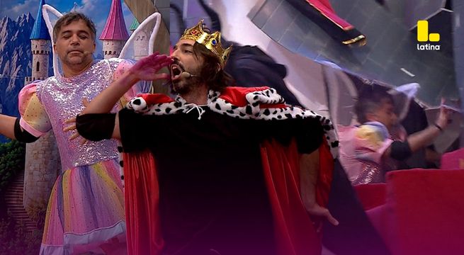 Me Caigo De Risa: ¡Se cayó y se llevó media casa! Renzo Schuller terminó destruido en pleno cuento de princesas