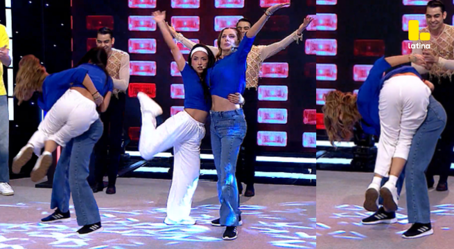 Me Caigo De Risa: ¡Leslie Stewart demostró que está en su prime y cargó a Lita Pezo como si nada!