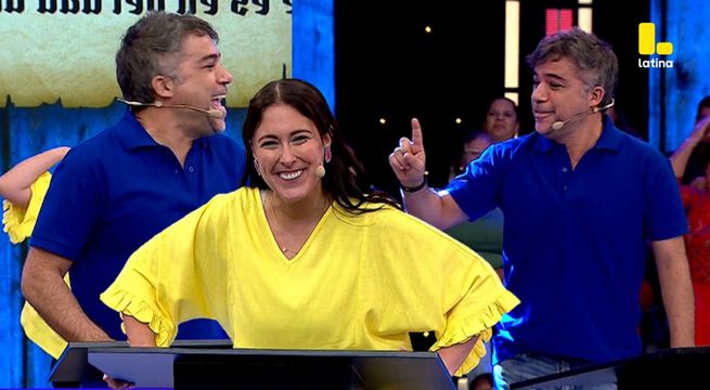 Me Caigo De Risa: Luciana Arispe le dice 'precioso' a Renzo Schuller, lo puso nervioso y lo hizo perder
