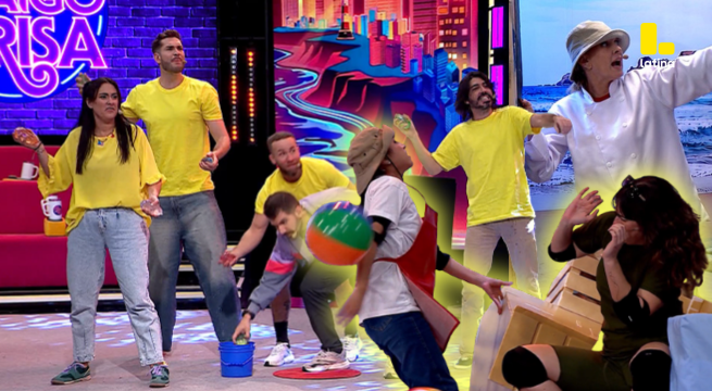 Me Caigo De Risa: ¡El equipo amarillo eligió la violencia y atacó al azul con globos de agua!