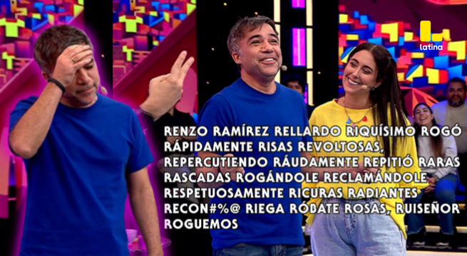 Me Caigo De Risa: ¡Renzo Schuller sacó la letra R y terminó dando una masterclass de floro!