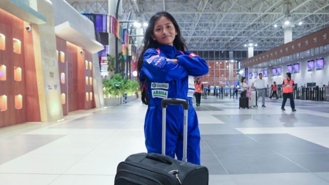 Brenda Espíritu, la peruana de 17 años que cumplió su sueño de conocer la NASA | VIDEO