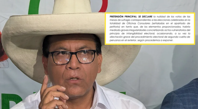 Roberto Sánchez anuncia apelación contra decisión del JNE para declarar nulos los votos en el extranjero