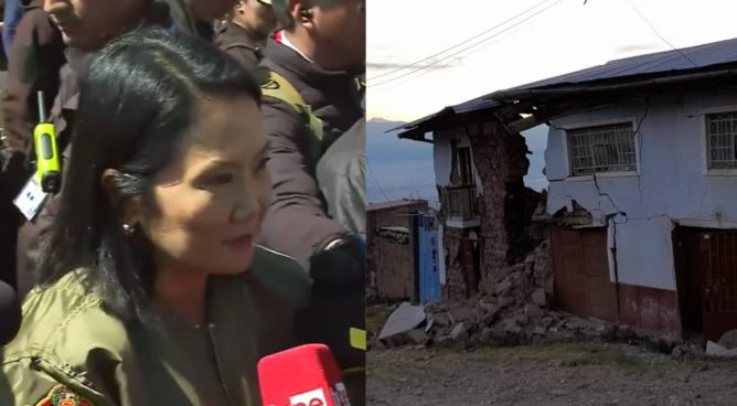 Keiko Fujimori a su llegada a Junín: “Estaremos presentes en el proceso de reconstrucción” | VIDEO