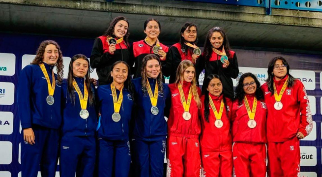 Perú brilló en el Panamericano de Natación con 18 medallas obtenidas en Colombia