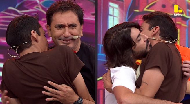 ¡César Ritter bromea con Julio Díaz tras un inesperado acercamiento en pleno reto de Me Caigo De Risa!
