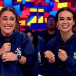 ¡Angie Arizaga y Luciana Arispe protagonizan un tierno momento que hizo reír a todo el elenco de Me Caigo De Risa!
