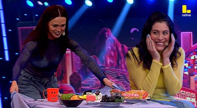 ¡Angie Arizaga retiró el mantel de la mesa sin botar nada y sorprendió a todos en el reto!