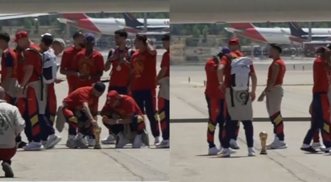 Entre aplausos y emoción: así fue el regreso de España con la Copa del Mundo
