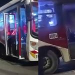 Comas: balean bus de la empresa Santa Cruz y dejan amenaza extorsiva contra transportistas