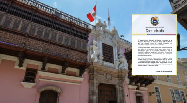 Perú y Venezuela anuncian el inicio del proceso para restablecer sus relaciones bilaterales