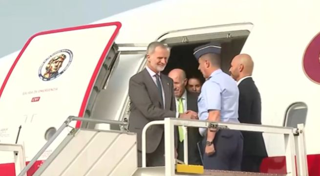 Rey Felipe VI llegó al Perú para asistir a la toma de mando de Keiko Fujimori