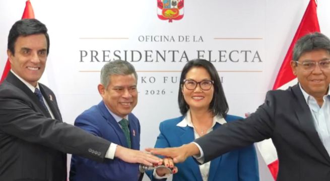 Keiko Fujimori presenta a Elmer Cuba y Carlos Spa como parte de su gabinete: economía y política exterior entre sus primeras prioridades