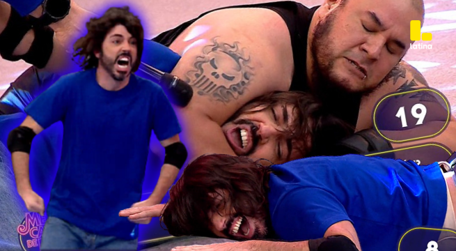 Me Caigo De Risa: ¡Manuel Gold sobrevivió a las llaves de Wolf y terminó dandole la victoria al equipo azul!