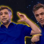 Me Caigo De Risa: Renzo Schuller acertó en el último segundo y el elenco no lo dejó escapar: 