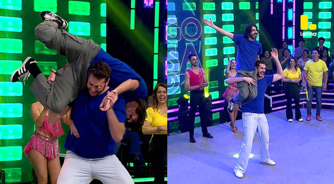 Me Caigo De Risa: Eduardo Romay y Manuel Gold hicieron temblar el set con una acrobacia que dejó a todos en shock