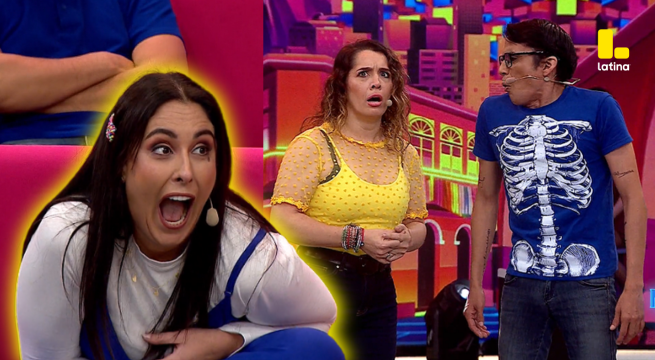 Me Caigo de Risa: Luciana Arispe se robó el show al reaccionar al chisme más loco que inventó el elenco sobre ella
