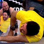 Me Caigo de Risa: Joaquín Escobar prefirió salir corriendo antes que enfrentar al luhcador Wolf