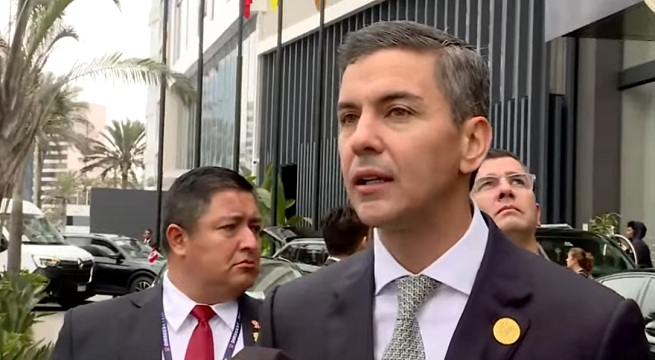 Santiago Peña habla antes de la toma de mando de Keiko Fujimori: "Perú les tiene un cariño enorme"