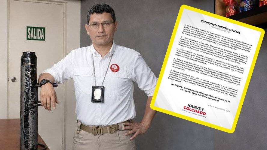 Harvey Colchado se pronuncia tras pedido fiscal de 9 años y 4 meses de prisión en su contra