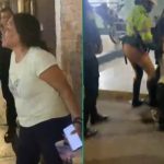 Mujer agrede a policías tras negarse a pagar taxi y es detenida | VIDEO