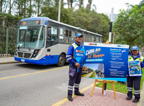 ATU inicia plan piloto del carril bidireccional en la avenida Arequipa: ¿desde cuándo y cómo funcionará?