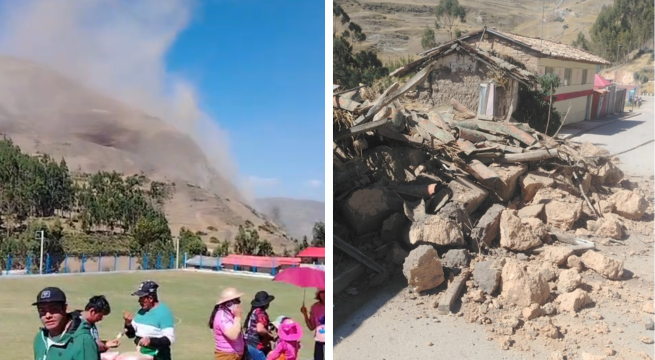 Sismo de magnitud 5.0 en Junín dejó 3 heridos, destruyó hogares y propició desprendimientos