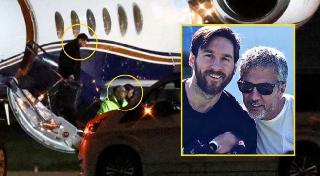 Así fue la llegada de Lionel Messi a Argentina para despedir a su padre | VIDEO