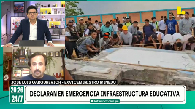 José Luis Gargurevich sobre crisis de infraestructura en colegios: "Es imposible cerrar la brecha pronto"