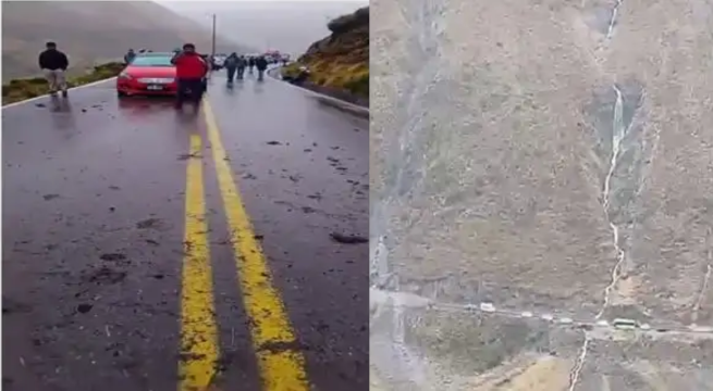 Cusco: vía Cusco-Quillabamba queda bloqueada por deslizamiento tras intensas lluvias