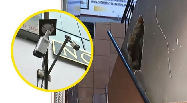 Delincuentes hacen agujero para robar casa de cambio en SMP