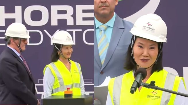 Keiko Fujimori inauguró sistema Shore Power en el Callao: "solo el 3% de los puertos del mundo cuentan con esta tecnología" | VIDEO