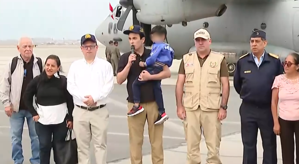 Canciller sobre peruanos repatriados tras terremoto en Venezuela: 