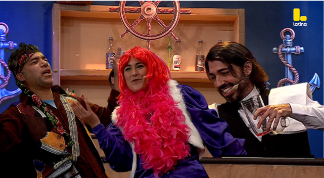 Manuel Gold y Renzo Schuller hicieron estallar de risa con divertida parodia en el crucero de El Escenario Inclinado